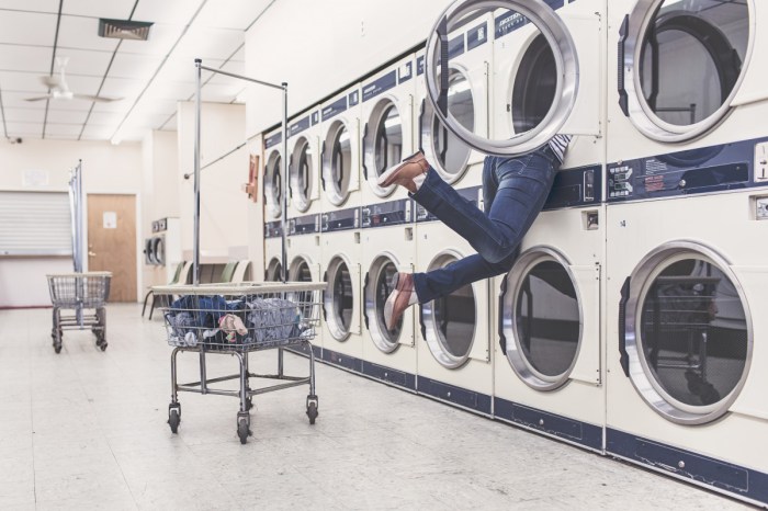 Free Images : people, woman, laundromat, interior design, art, funny ...